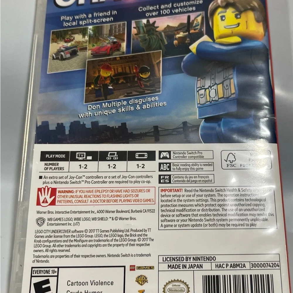 LEGO City Adventure Game with Blue and Yellow Cover